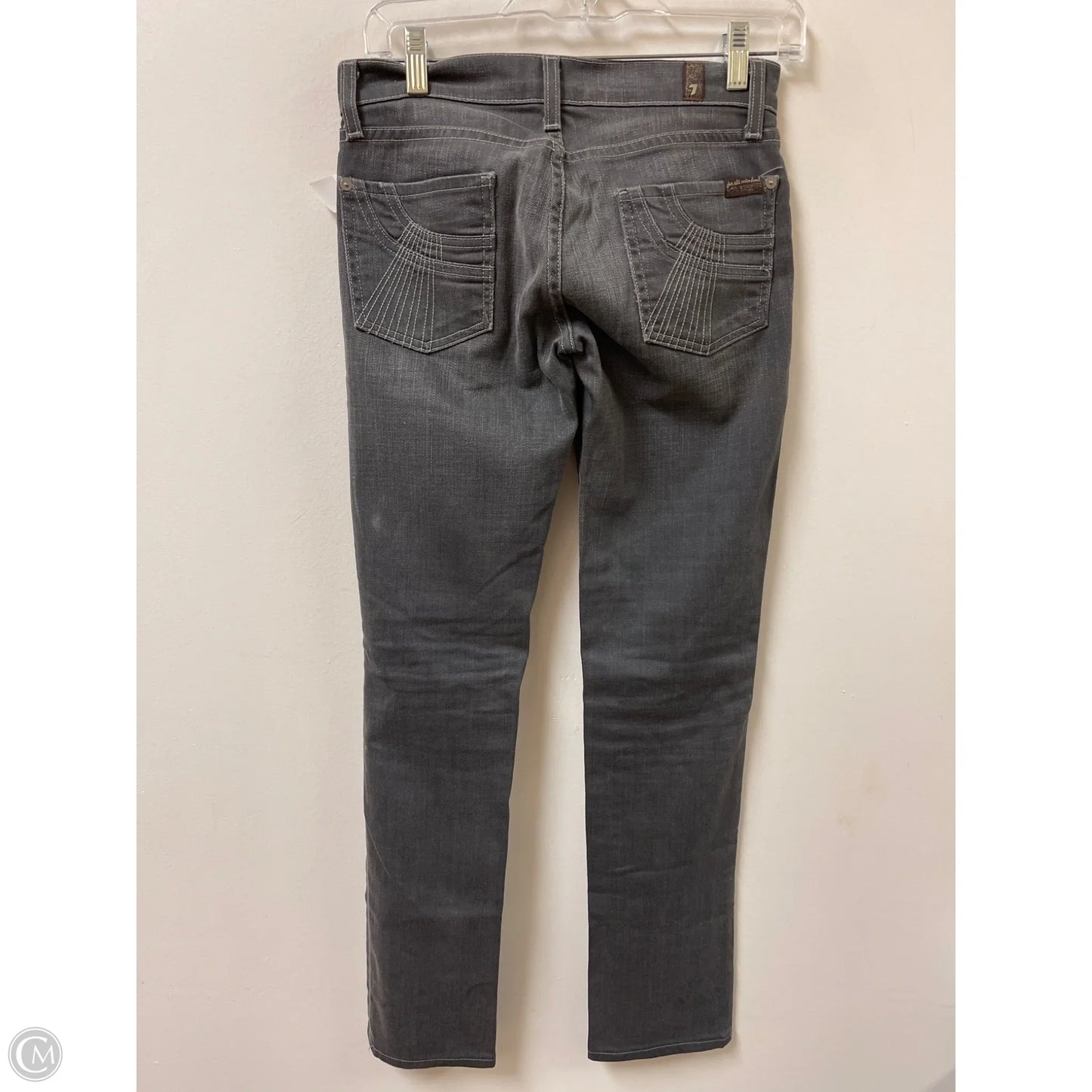 Jeans Skinny By Seven 7 In Grey, Size: 0