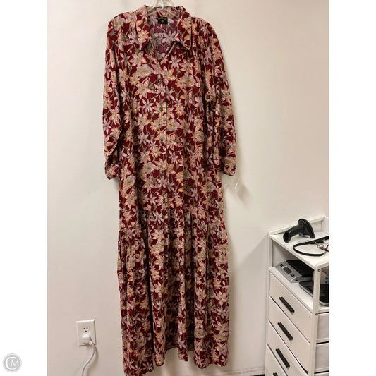 Dress Casual Maxi By Clothes Mentor In Floral Print, Size: 3x