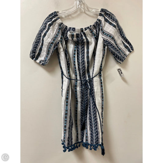 Dress Casual Midi By Jade In Blue & White, Size: S