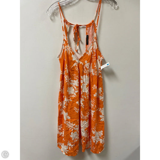 Dress Casual Short By Final Touch In Orange, Size: S