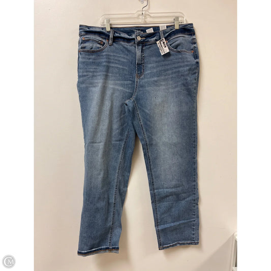 Jeans Skinny By Time And Tru In Blue Denim, Size: 18