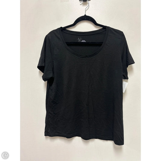 Top Short Sleeve Basic By Joie In Black, Size: Xl