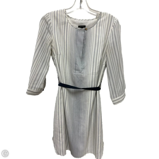 Dress Casual Midi By Ann Taylor In Striped Pattern, Size: Xs