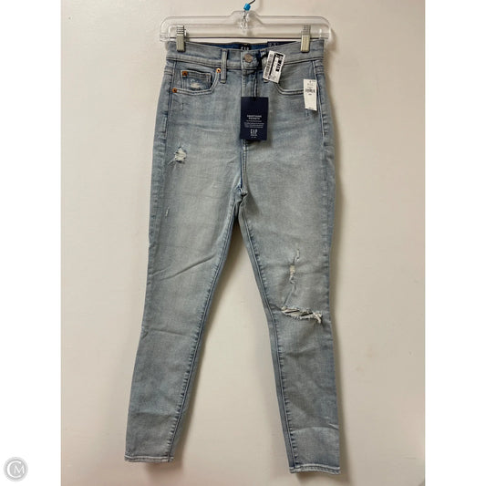Jeans Skinny By Gap In Blue Denim, Size: 0