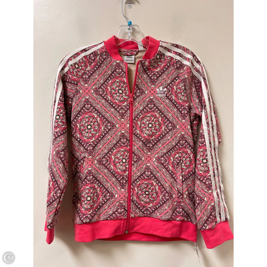 Athletic Jacket By Adidas In Pink, Size: M