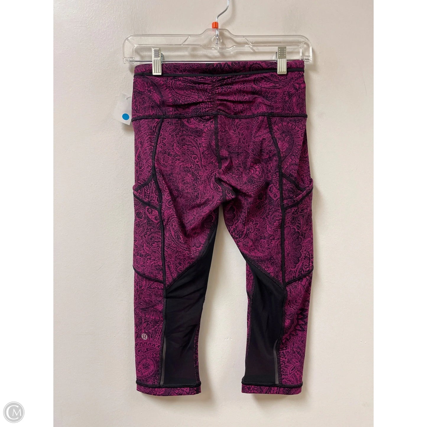 Athletic Capris By Lululemon In Pink, Size: 4