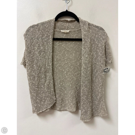 Sweater Cardigan By Eileen Fisher In Tan, Size: S
