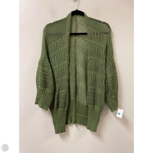 Sweater Cardigan By Clothes Mentor In Green, Size: Osfm