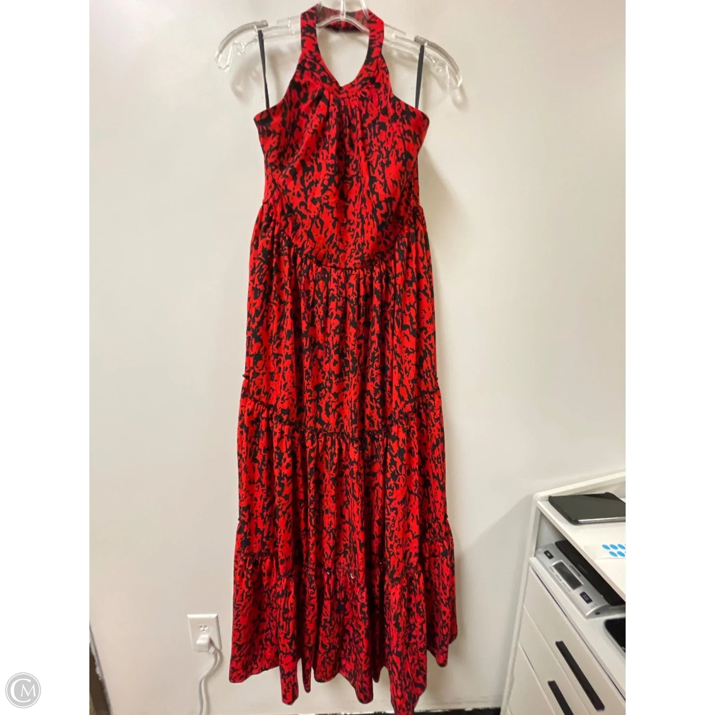 Dress Casual Maxi By Cma In Black & Red, Size: M