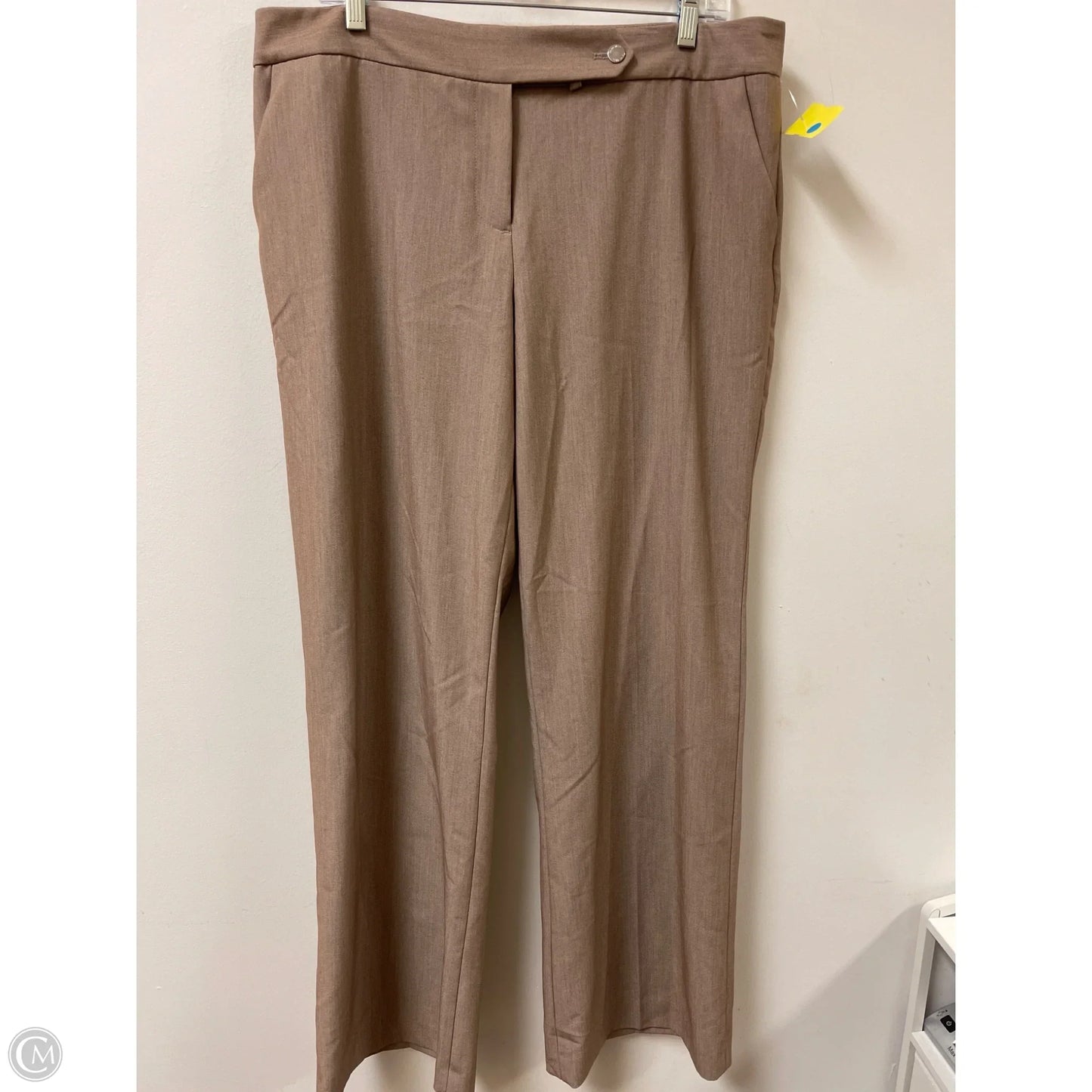 Pants Dress By Calvin Klein In Tan, Size: 14