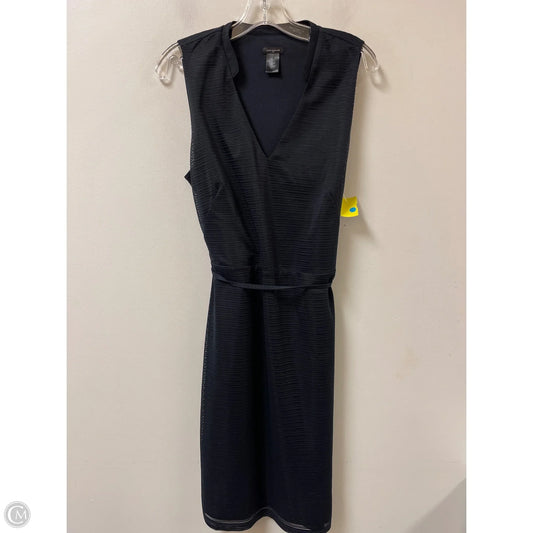 Dress Casual Midi By Ann Taylor In Navy, Size: L