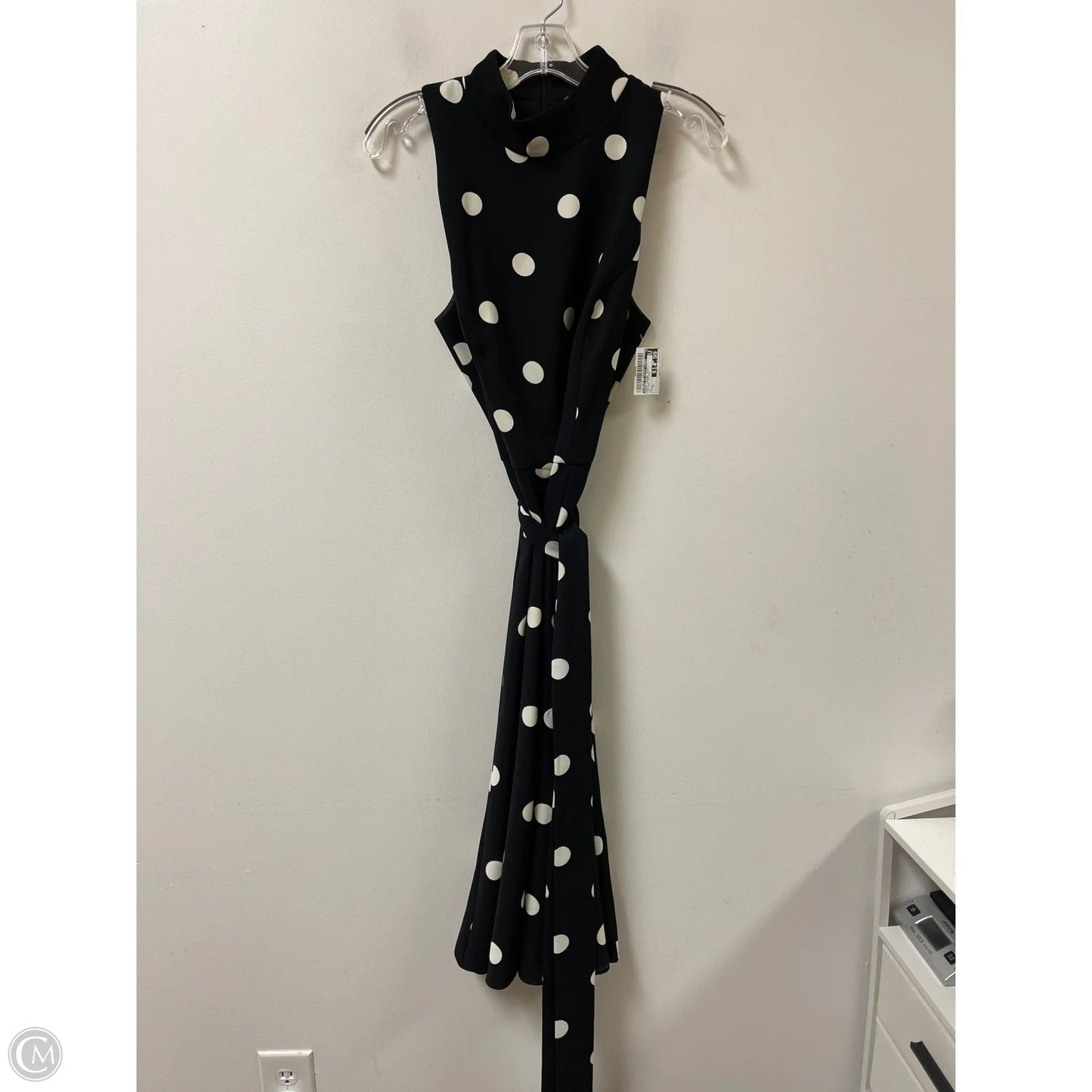 Dress Casual Midi By Lauren By Ralph Lauren In Polkadot Pattern, Size: Xl