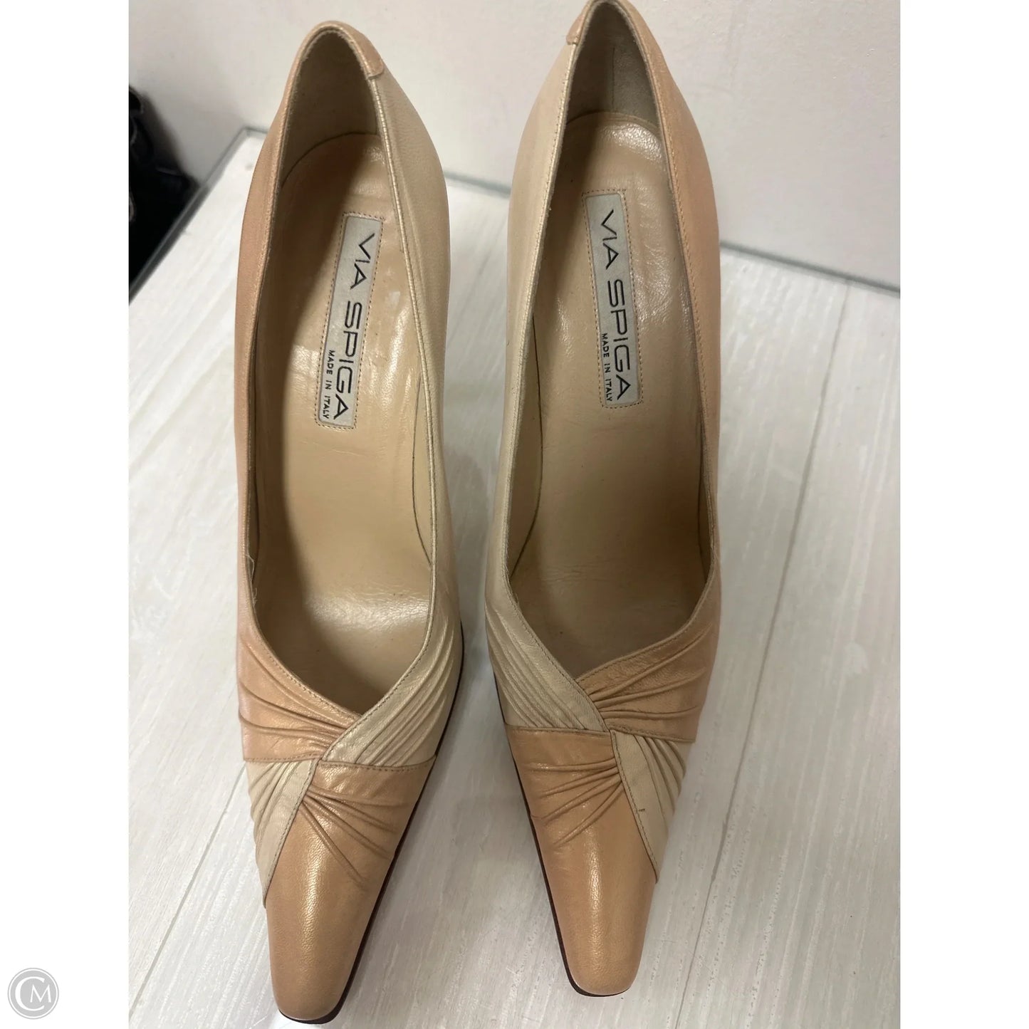 Shoes Heels Stiletto By Via Spiga In Cream, Size: 10