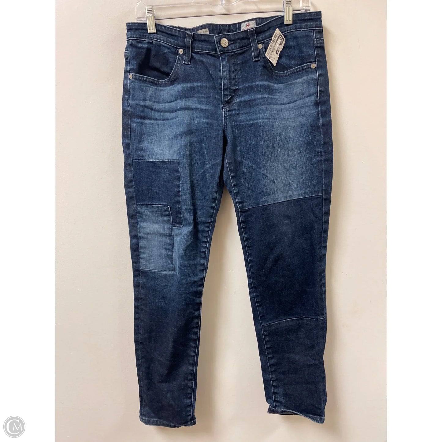 Jeans Straight By Adriano Goldschmied In Blue Denim, Size: 10