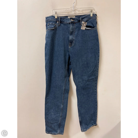 Jeans Straight By Everlane In Blue Denim, Size: 14
