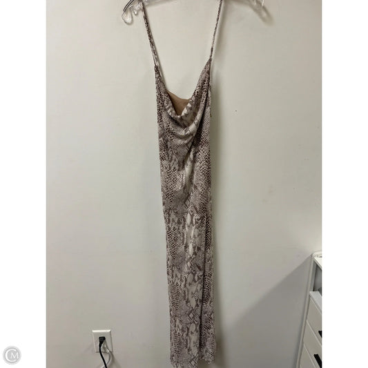 Dress Casual Midi By Rachel Zoe In Snakeskin Print, Size: L