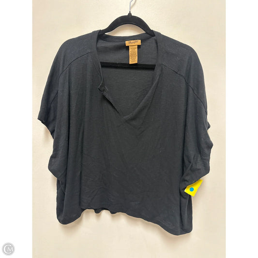 Top Short Sleeve By Wrangler In Black, Size: L