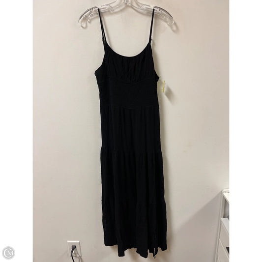 Dress Casual Midi By Clothes Mentor In Black, Size: L