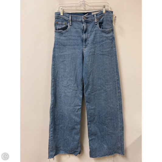 Pants Wide Leg By Rag And Bone In Blue Denim, Size: 12