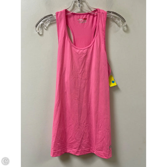 Athletic Tank Top By Fila In Pink, Size: M