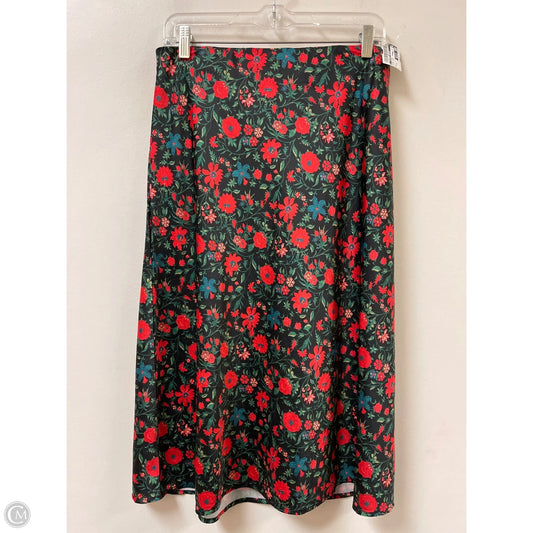 Skirt Midi By Clothes Mentor In Floral Print, Size: 12
