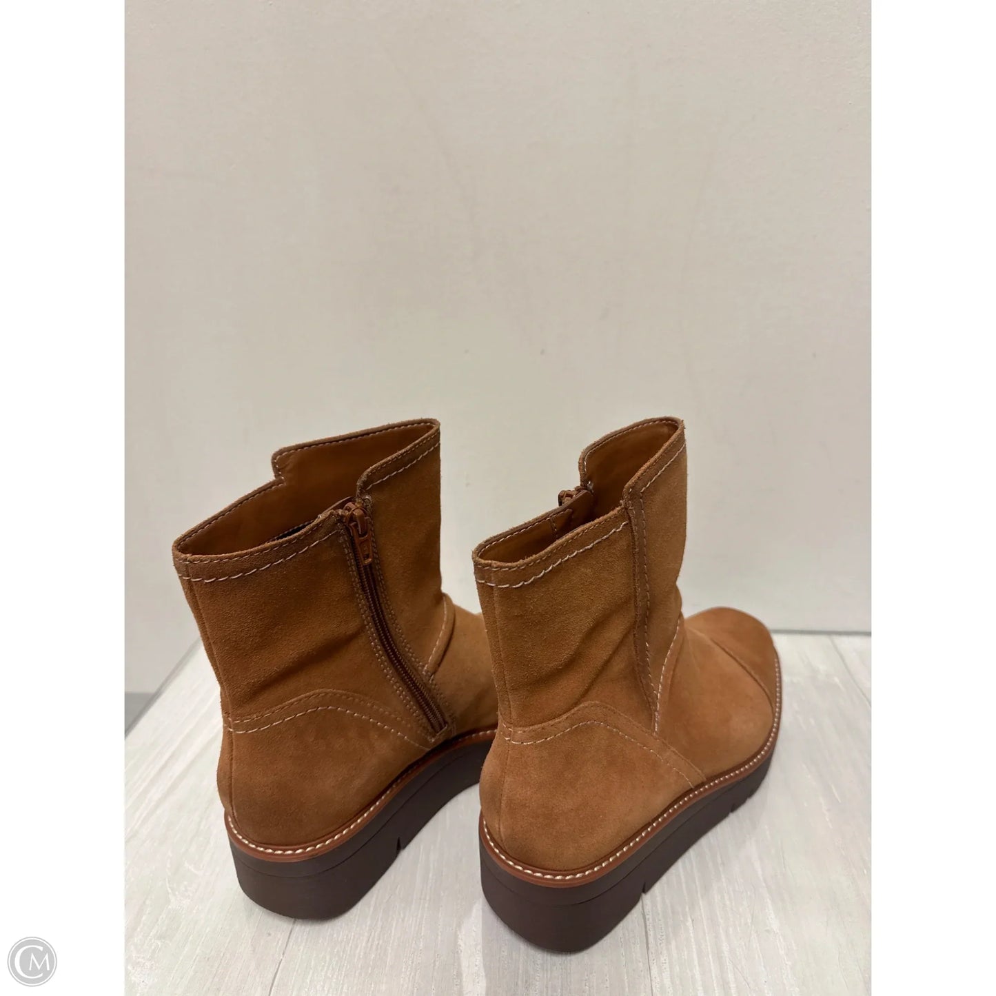 Boots Ankle Heels By Naturalizer In Brown, Size: 8