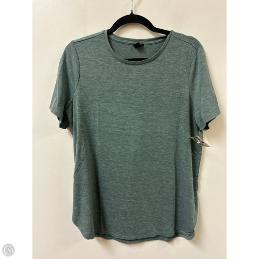 Top Short Sleeve Basic By Ann Taylor In Green, Size: Lp