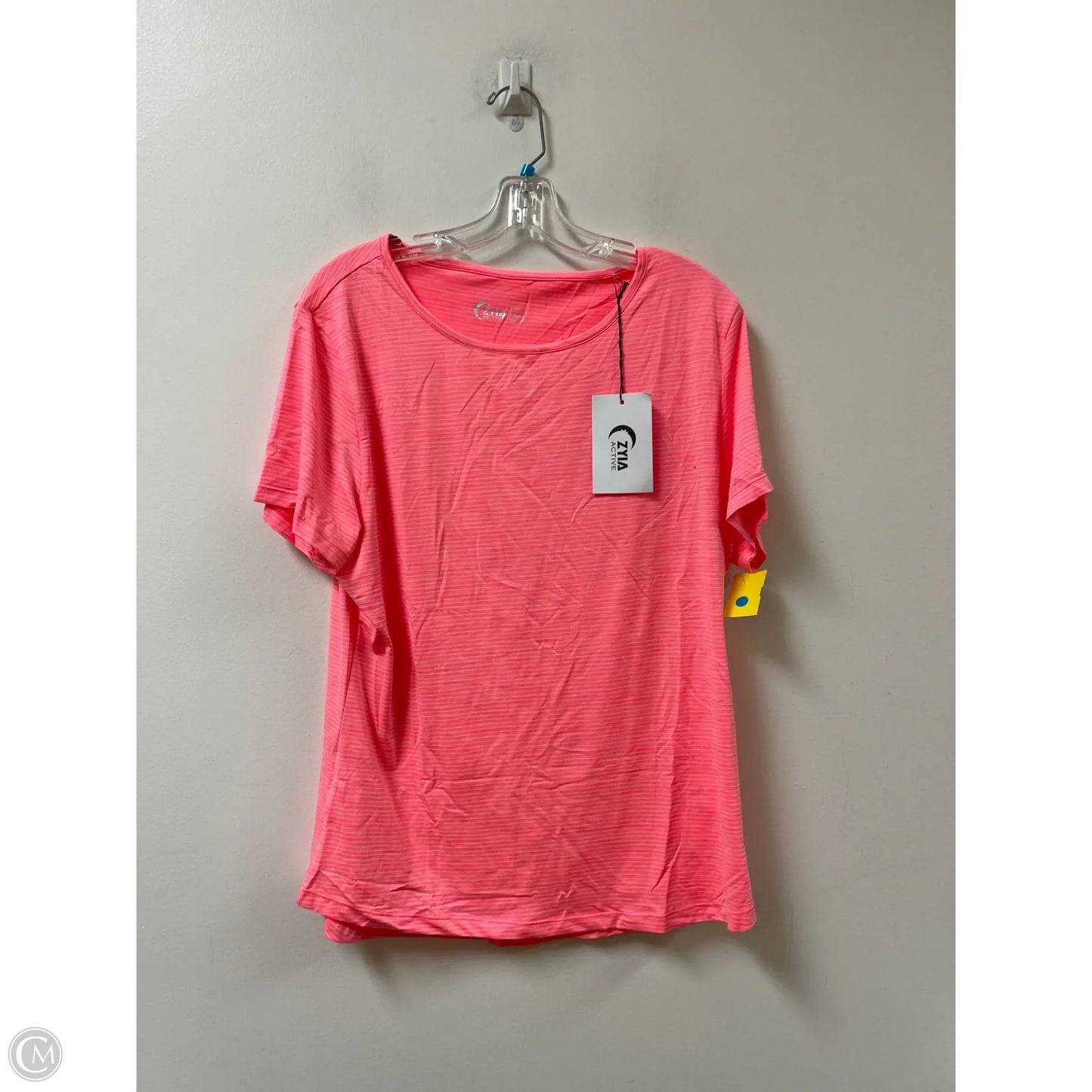 Athletic Top Short Sleeve By Zyia In Pink, Size: Xl