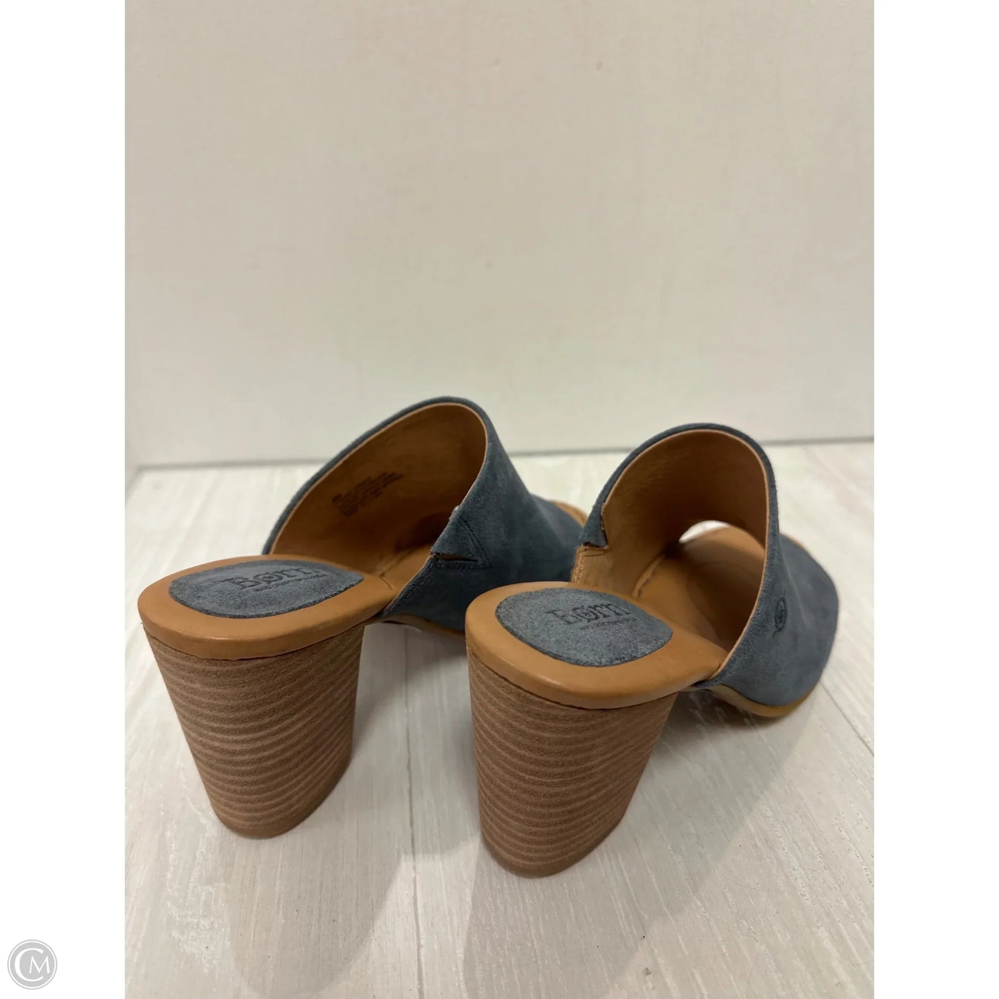 Sandals Heels Block By Born In Blue Denim, Size: 8