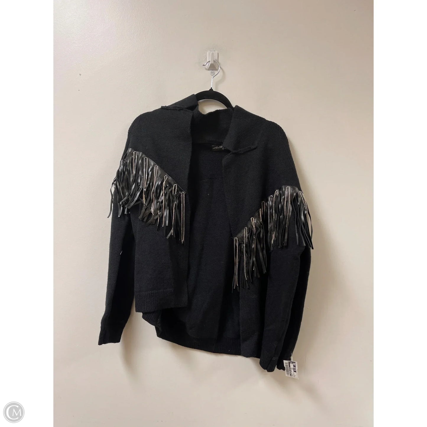 Sweater Cardigan By Clothes Mentor In Black, Size: M