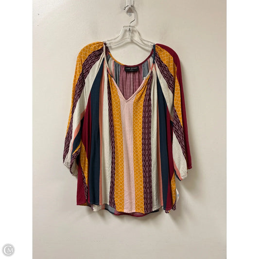 Top Long Sleeve By Lane Bryant In Striped Pattern, Size: 2x