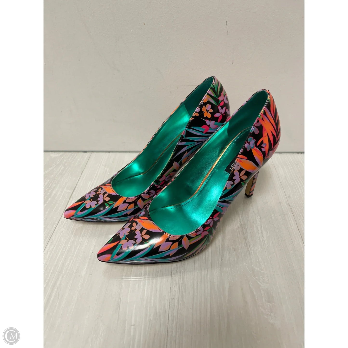 Shoes Heels Stiletto By Nine West In Floral Print, Size: 11