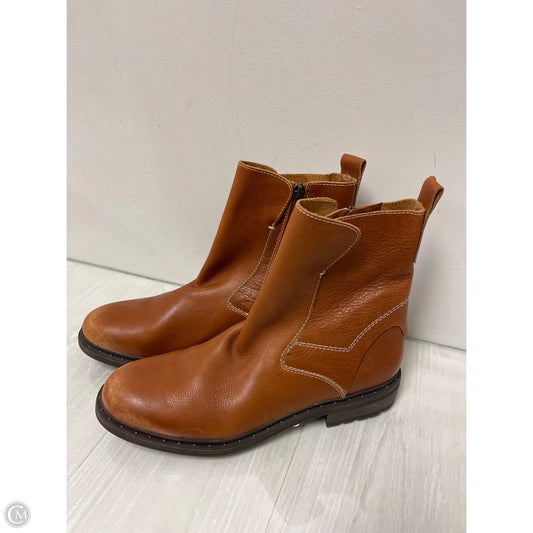 Boots Ankle Flats By Franco Sarto In Brown, Size: 11