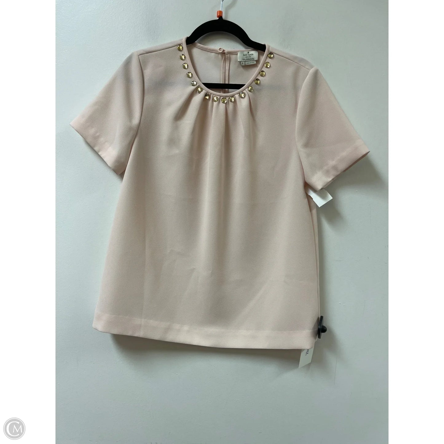 Top Short Sleeve Designer By Kate Spade In Pink, Size: M