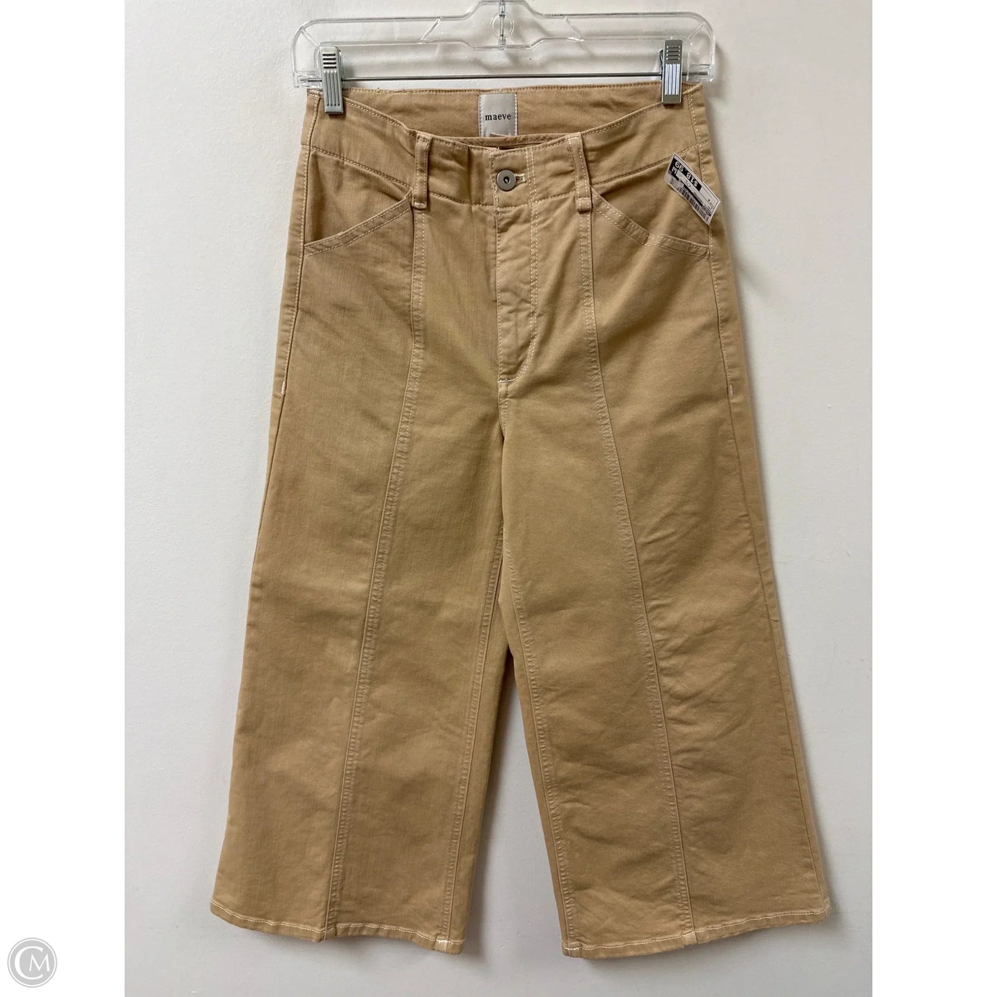 Pants Cropped By Maeve In Tan, Size: 4