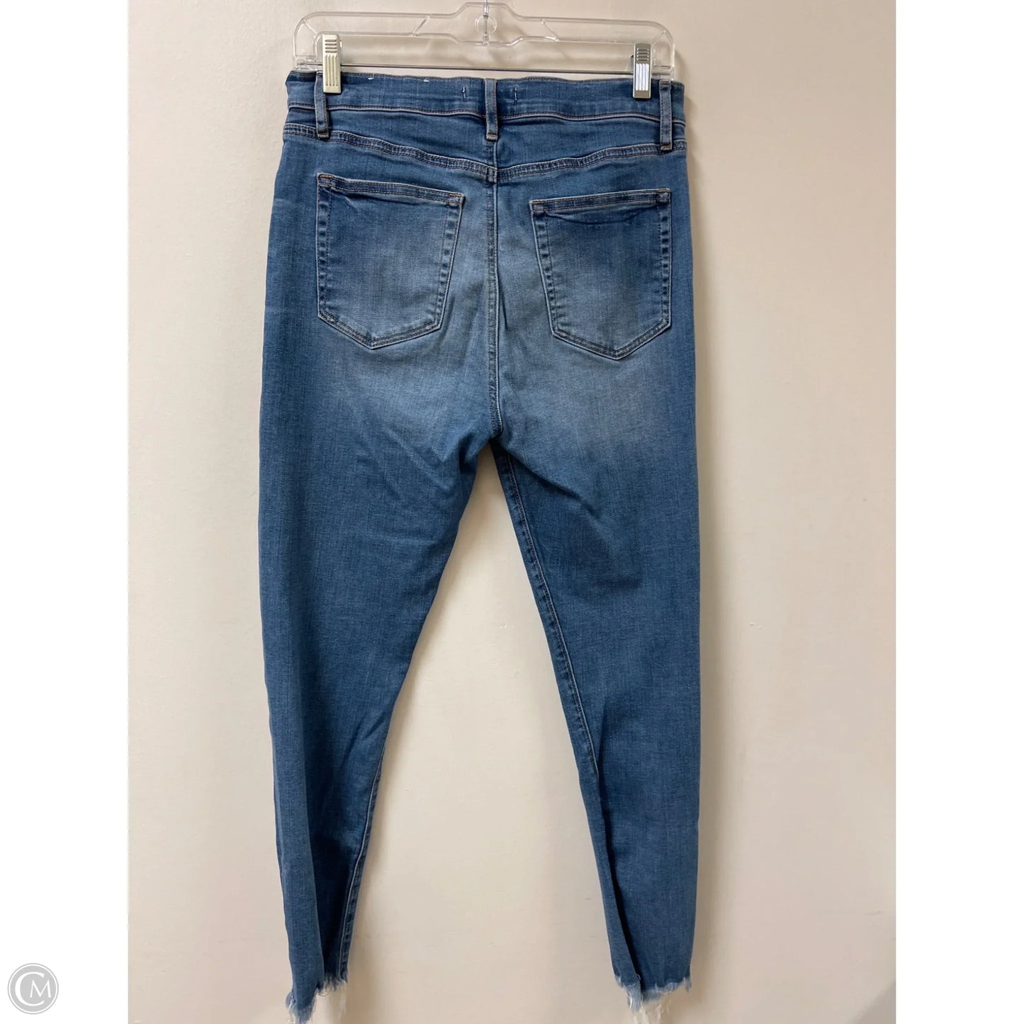 Jeans Skinny By Loft In Blue Denim, Size: 8