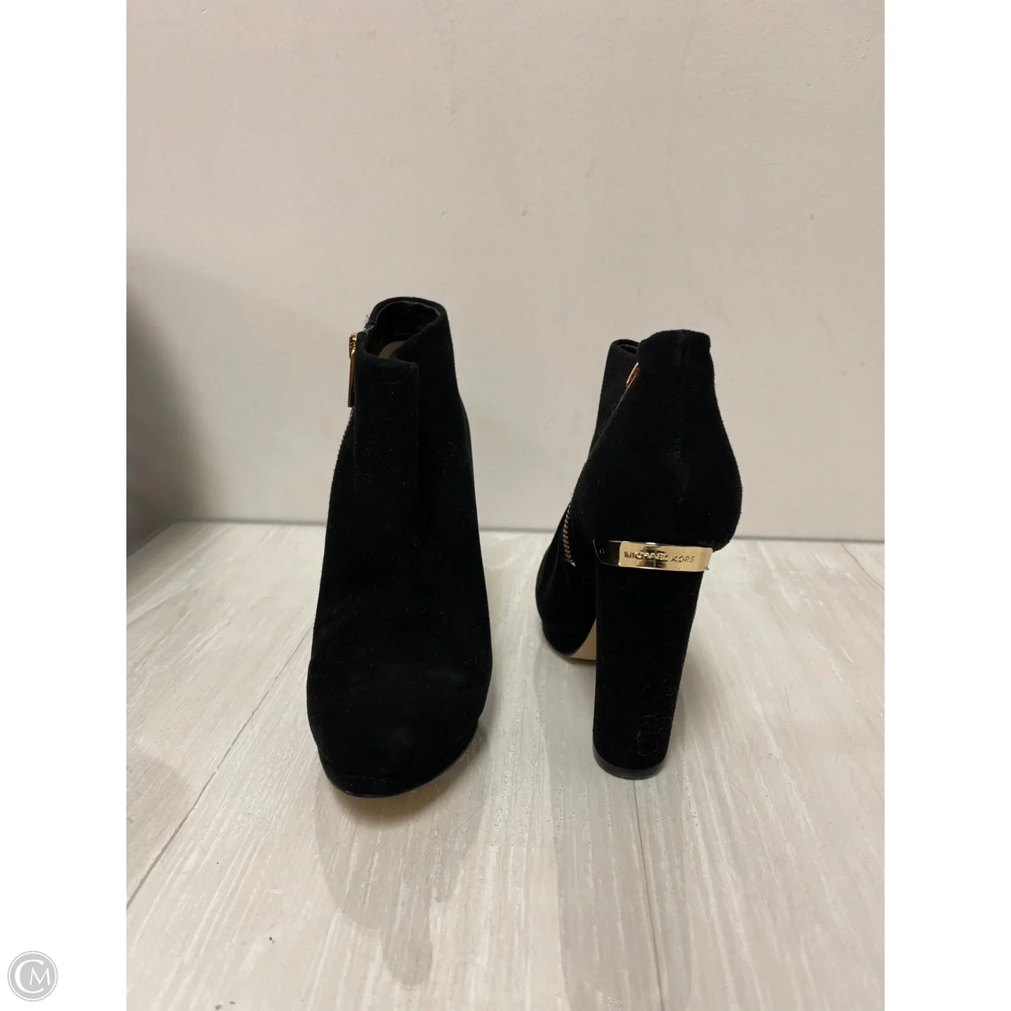 Boots Ankle Heels By Michael By Michael Kors In Black, Size: 5.5