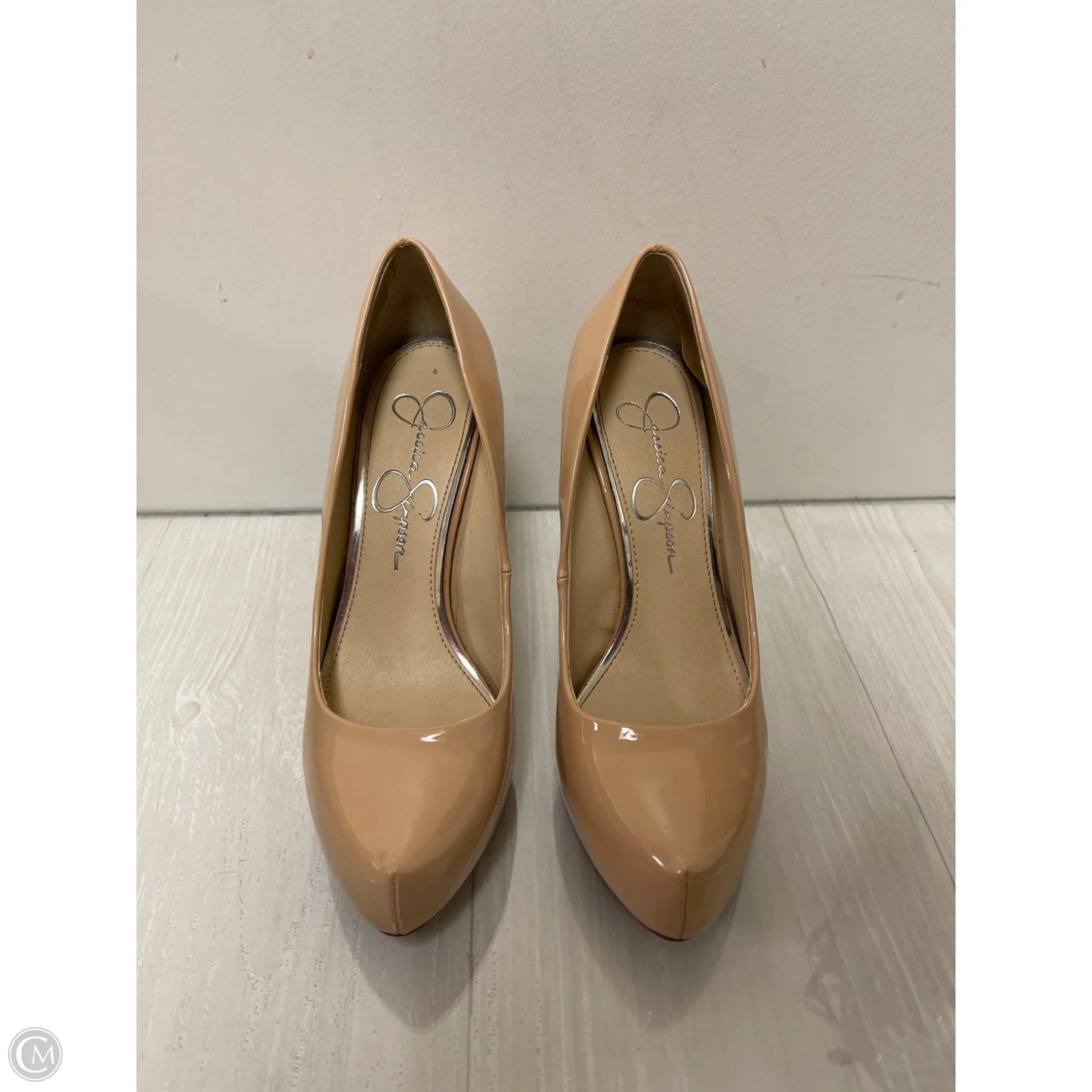 Shoes Heels Platform By Jessica Simpson In Tan, Size: 7.5