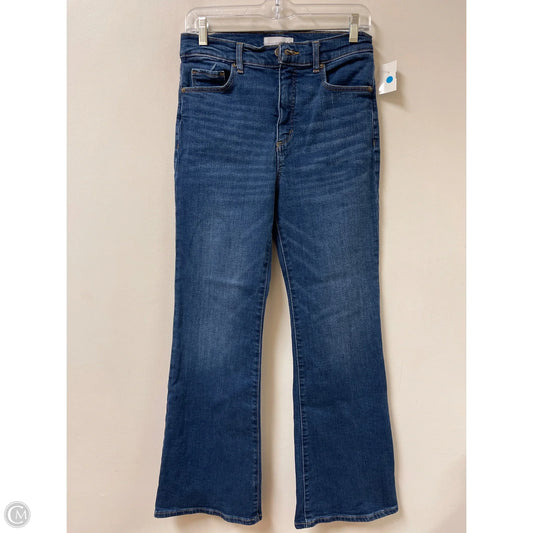 Jeans Boyfriend By Loft In Blue Denim, Size: 4