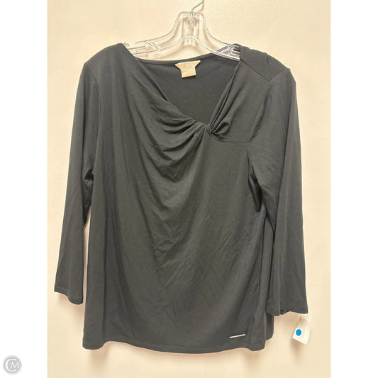 Top Long Sleeve By Michael By Michael Kors In Black, Size: Xl