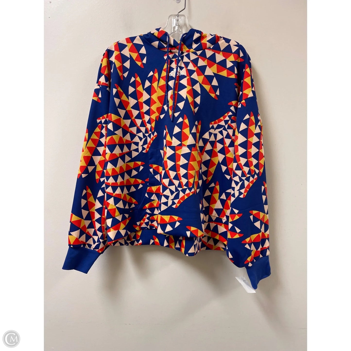 Athletic Sweatshirt Hoodie By Adidas In Multi-colored, Size: L