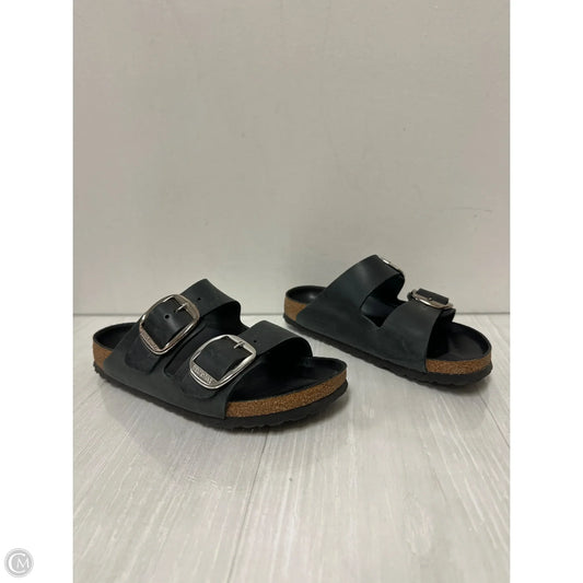Sandals Flats By Birkenstock In Black, Size: 7.5