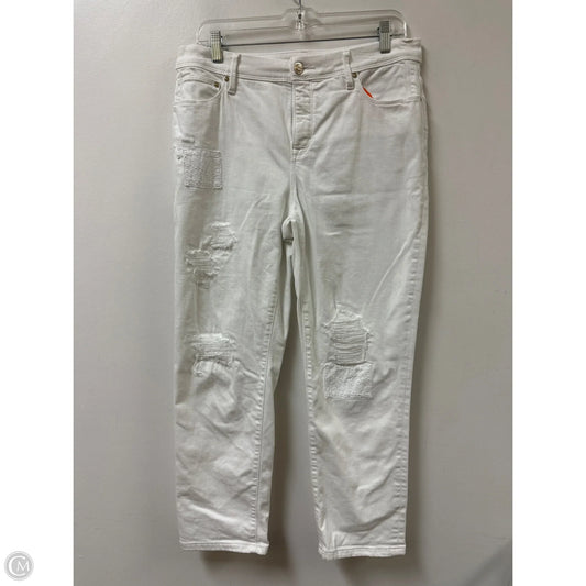 Jeans Cropped By Chicos In White, Size: 8