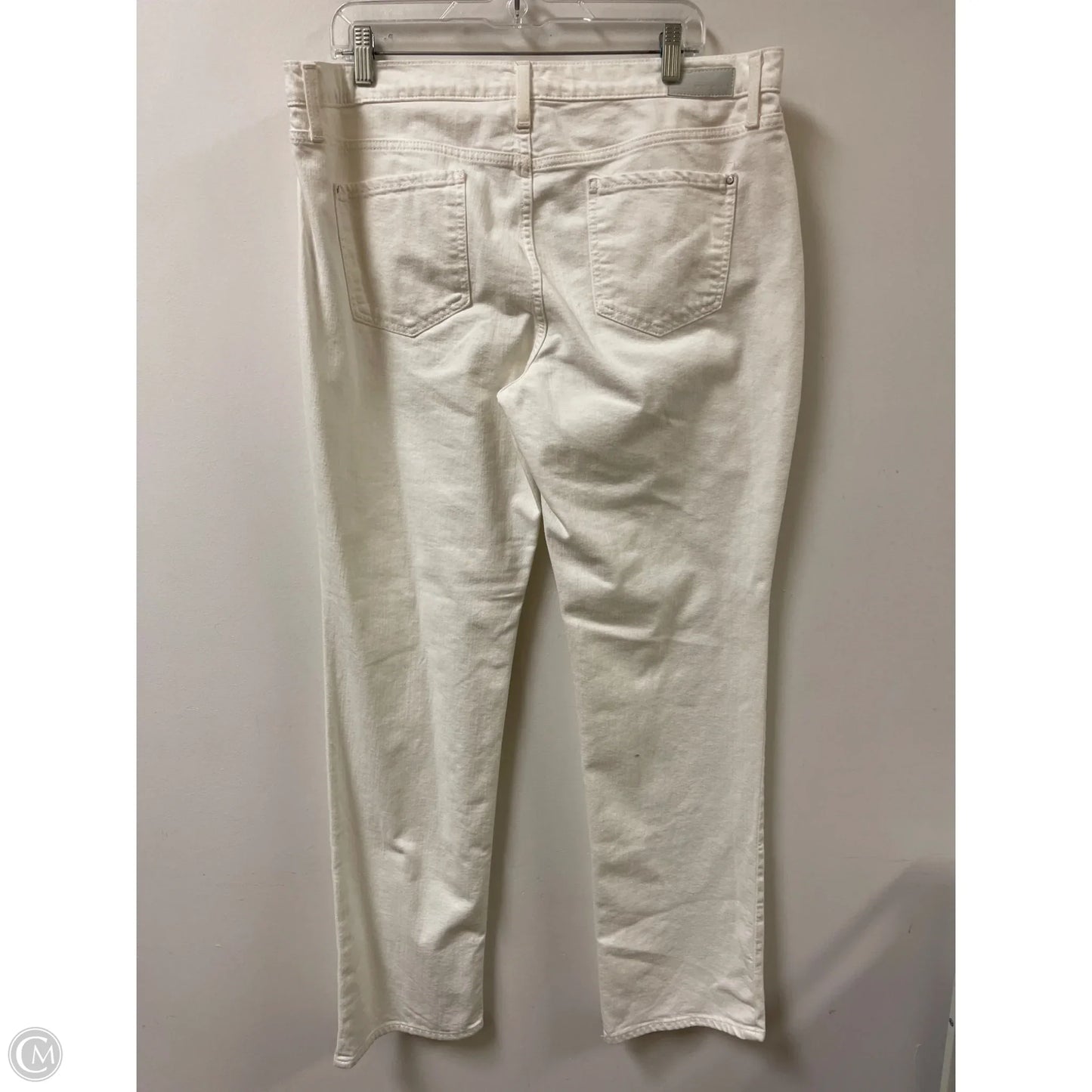 Jeans Straight By Dkny In White, Size: 16
