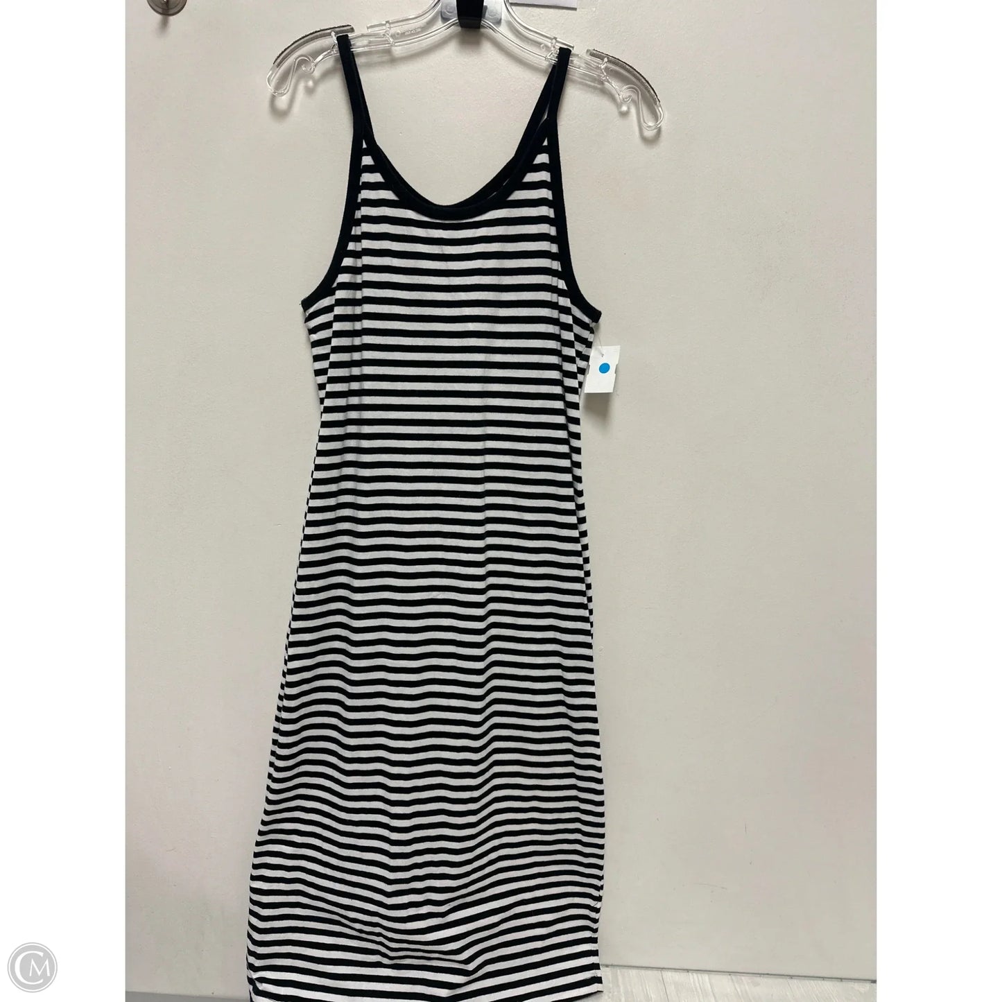Dress Casual Midi By Old Navy In Striped Pattern, Size: L
