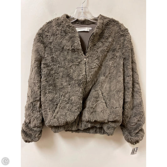 Coat Faux Fur & Sherpa By Astr In Brown, Size: Xs
