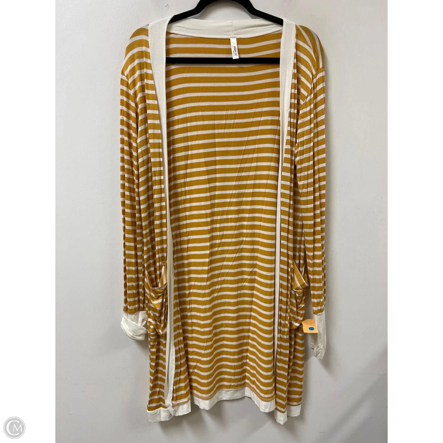 Sweater Cardigan By Clothes Mentor In Yellow, Size: S