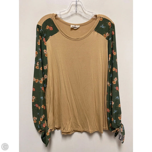 Top Long Sleeve By Betseys Boutique Shop In Yellow, Size: Xl