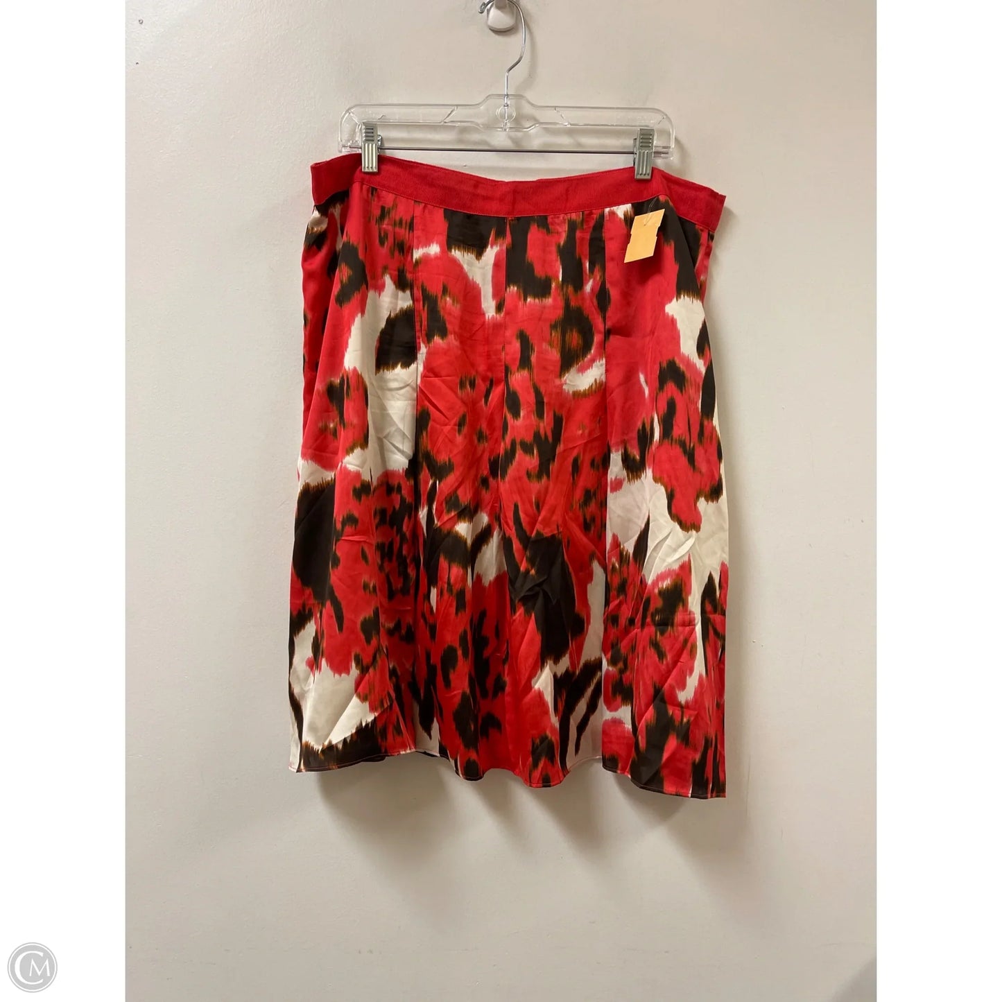 Skirt Midi By Jones New York In Brown & Red, Size: 16