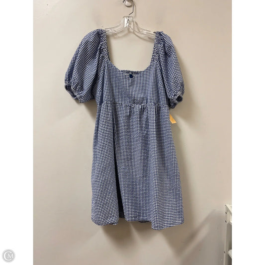 Dress Casual Midi By Old Navy In Checkered Pattern, Size: L